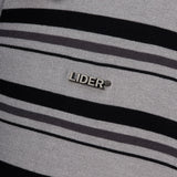 Striped Grey Campus Polo Shirt Lider Astoud