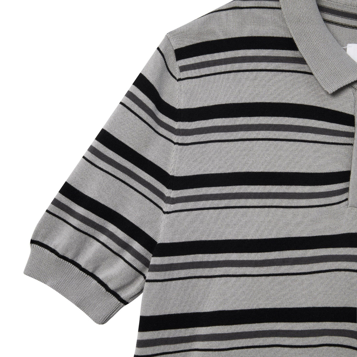 Striped Grey Campus Polo Shirt Lider Astoud