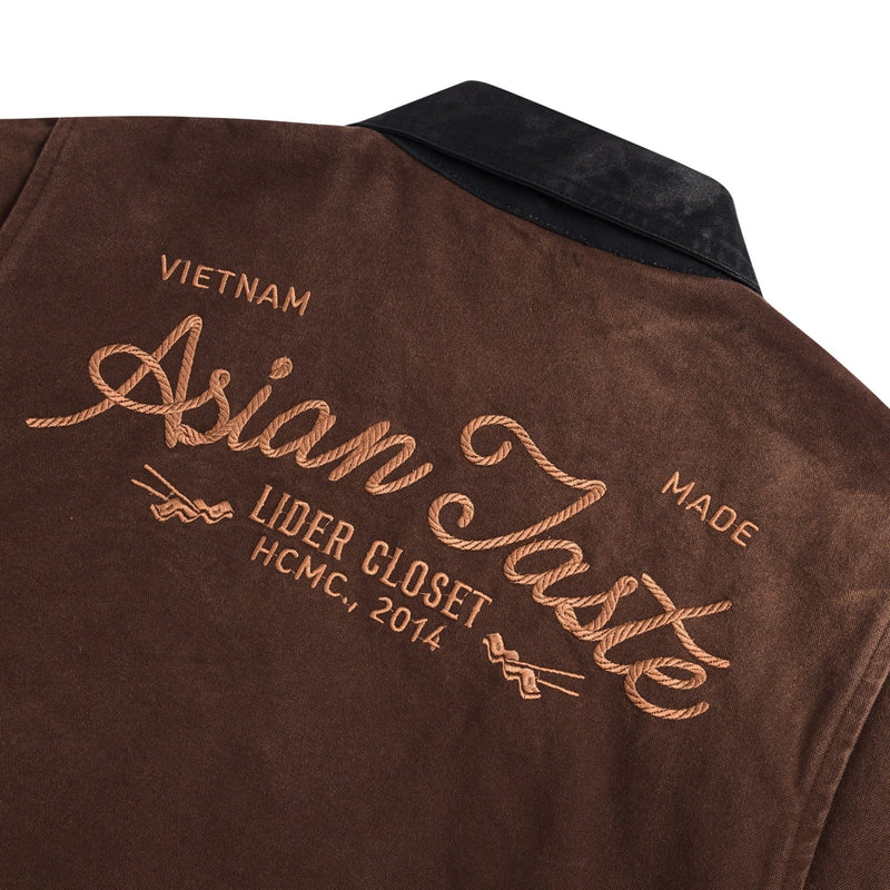 COFFEE ASIAN TASTE DENIM JACKET