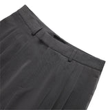 Mid Grey Flow Pleat Trousers