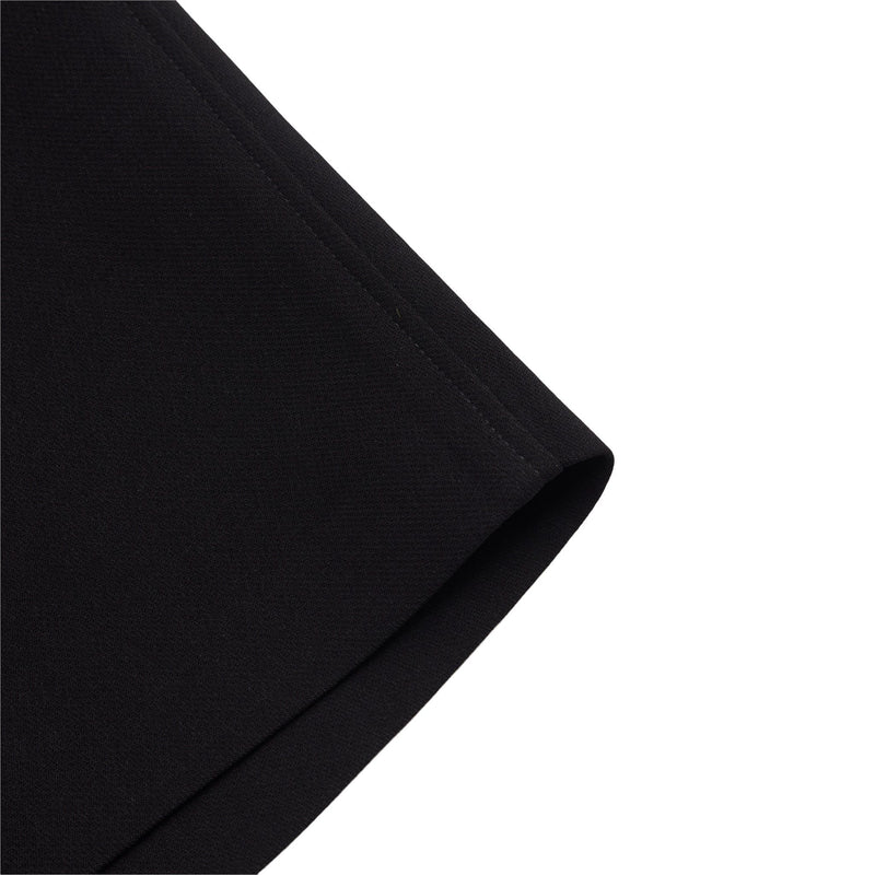 Black Utility Belt Shorts