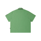 Striped Moss Off-line Boxy Shirt
