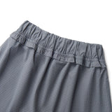 Misty Blue Laidback Check Shorts
