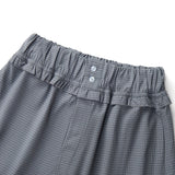 Misty Blue Laidback Check Shorts