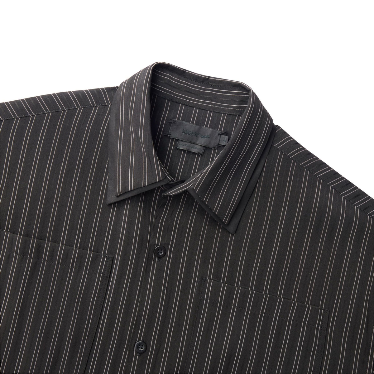 Striped Black Off-line Boxy Shirt