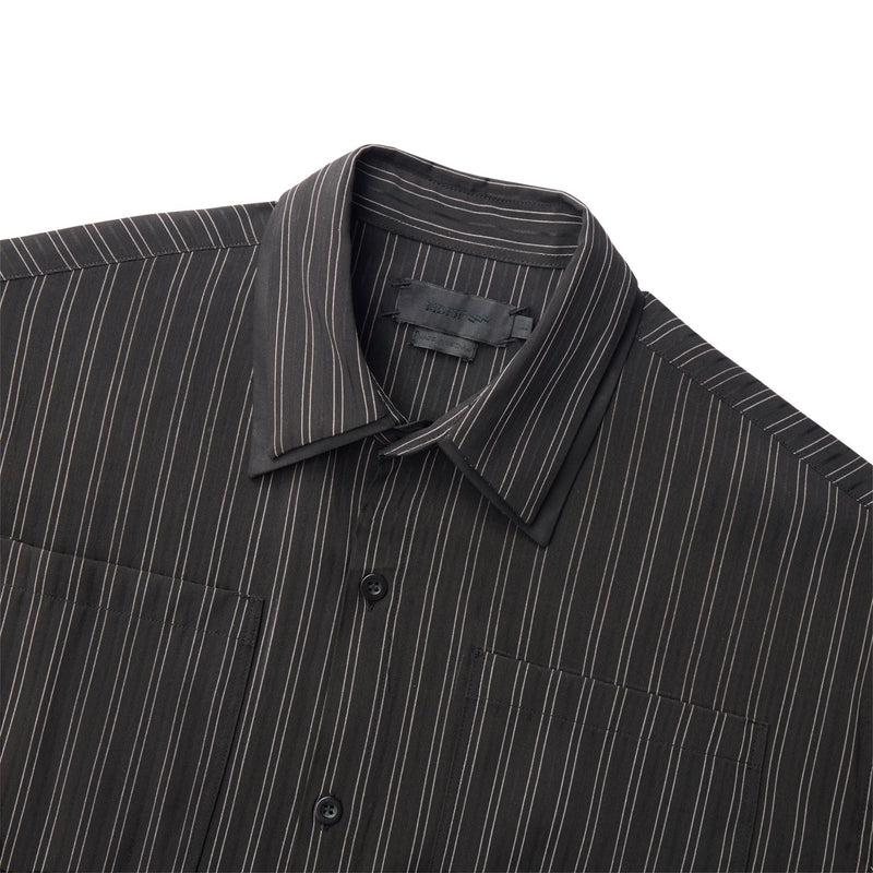 Striped Black Off-line Boxy Shirt