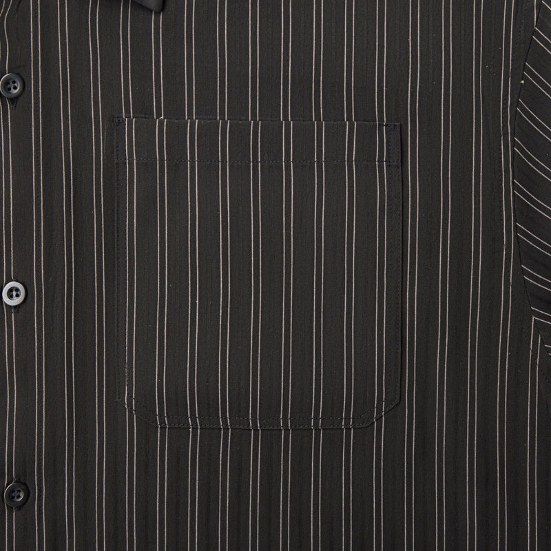 Striped Black Off-line Boxy Shirt