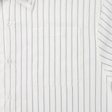 Striped White Off-line Boxy Shirt