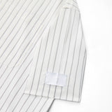 Striped White Off-line Boxy Shirt