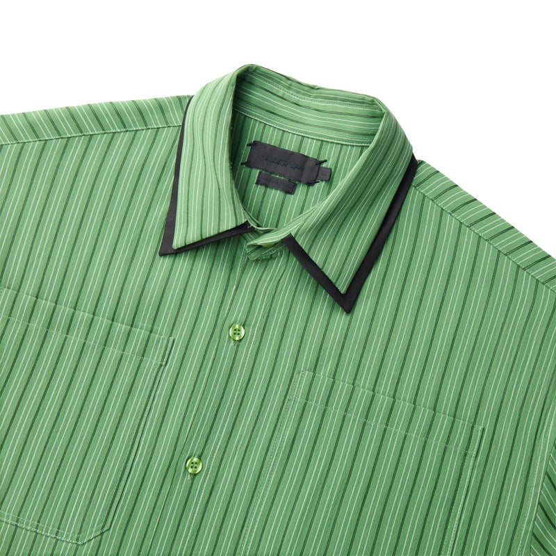 Striped Moss Off-line Boxy Shirt