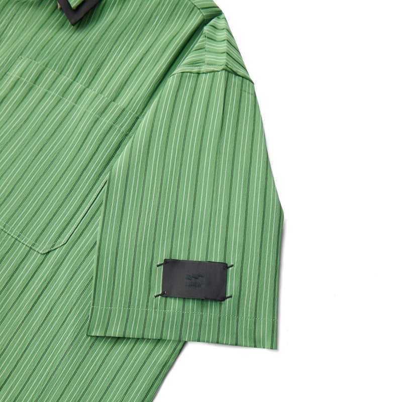 Striped Moss Off-line Boxy Shirt