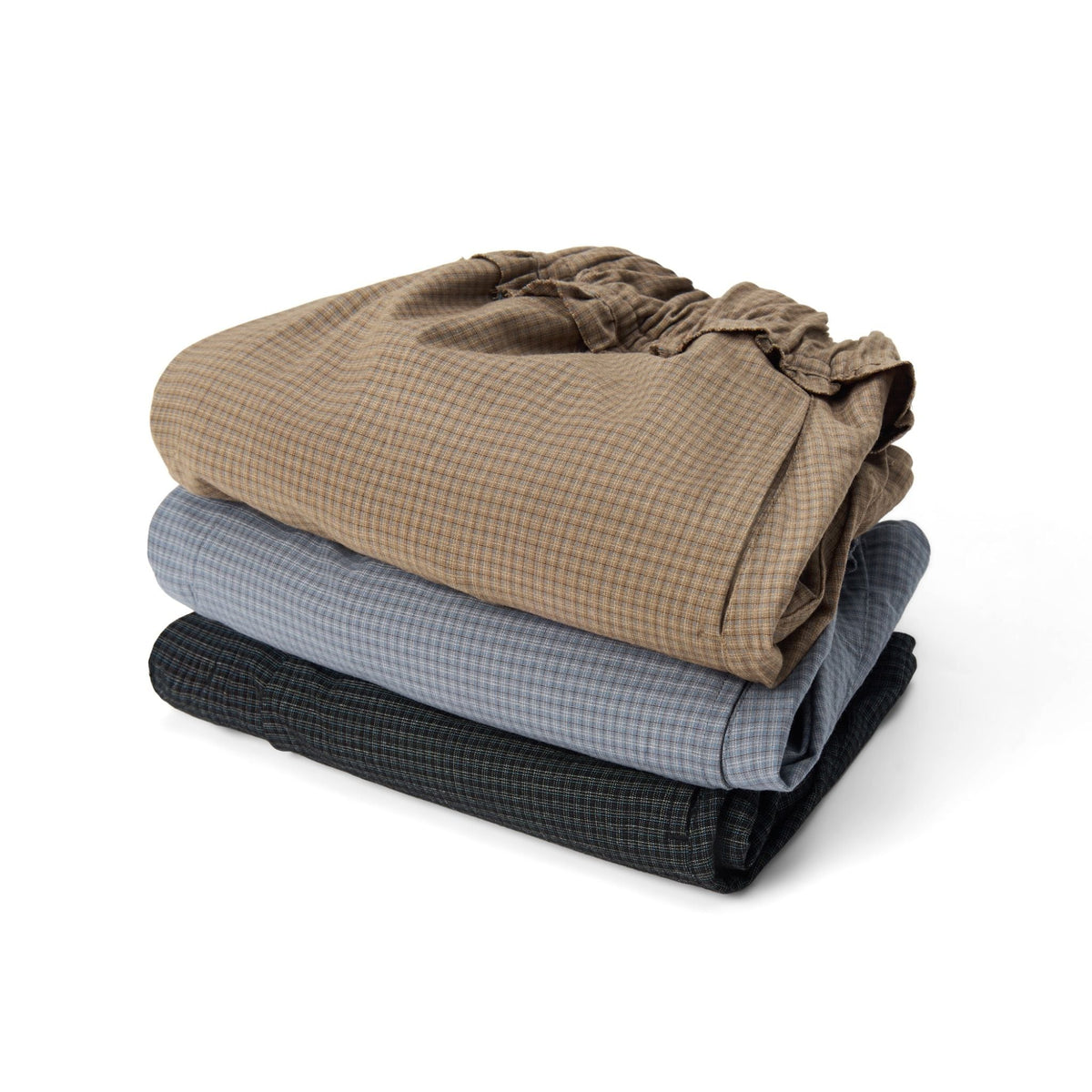 Mono Black Laidback Check Shorts