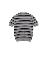 Striped Grey Campus Polo Shirt Lider Astoud