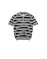 Striped Grey Campus Polo Shirt Lider Astoud