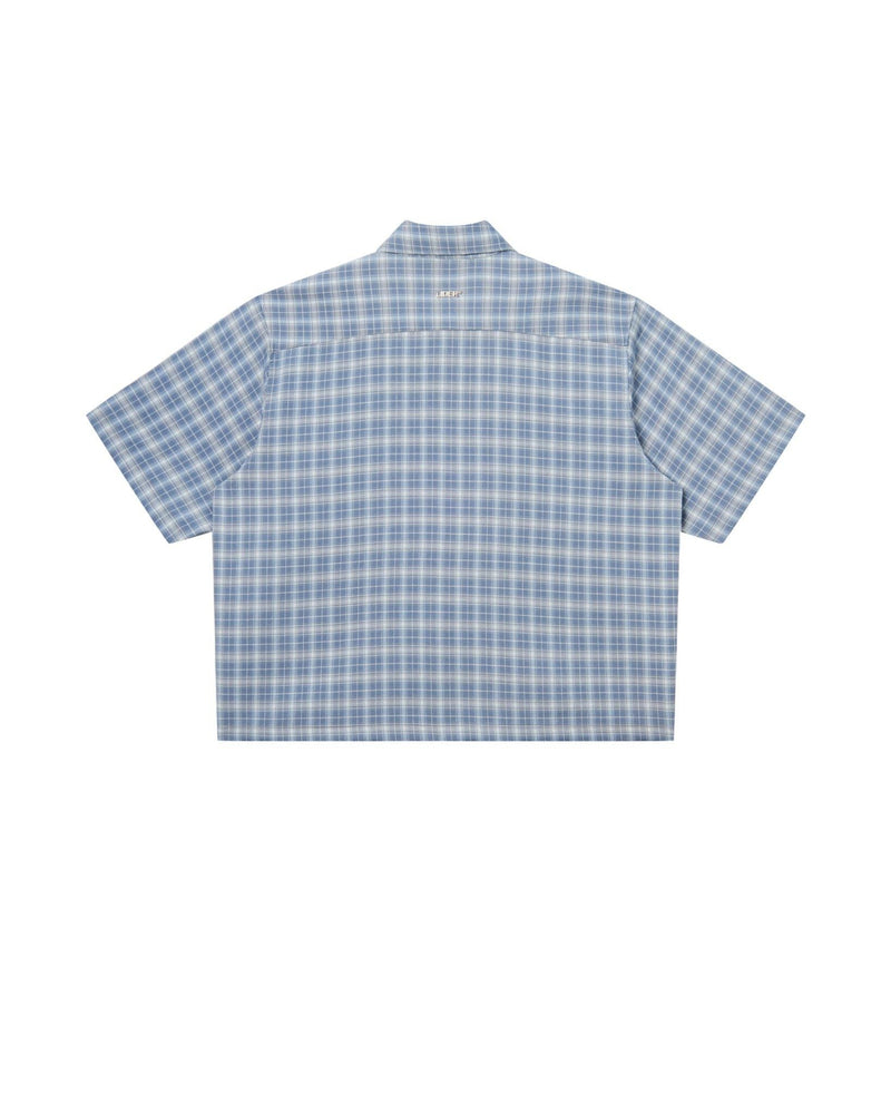 Checked Blue Caroline Boxy Shirt 2.0