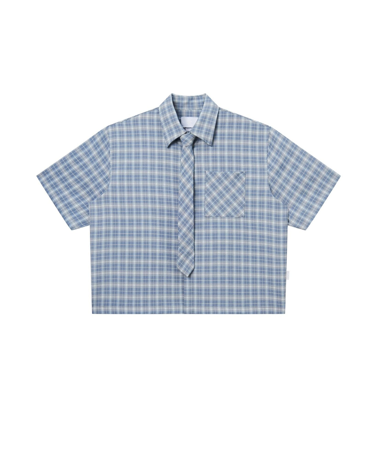 Checked Blue Caroline Boxy Shirt 2.0