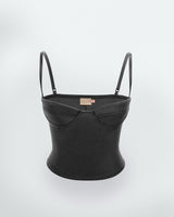 SHIMMER BLACK LULLABY VICE TOP