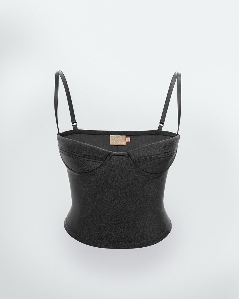 SHIMMER BLACK LULLABY VICE TOP