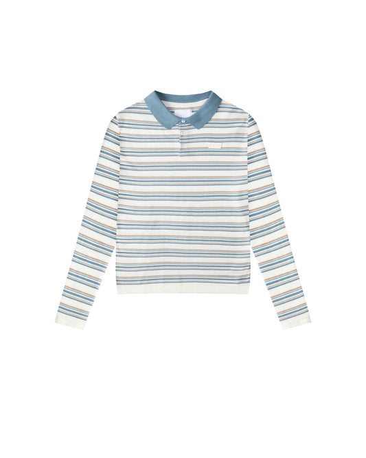 STRIPED SKY DEEPSENSE KNIT POLO SHIRT