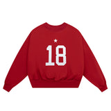 SW9 - Balance Number Sweater - Fire Red