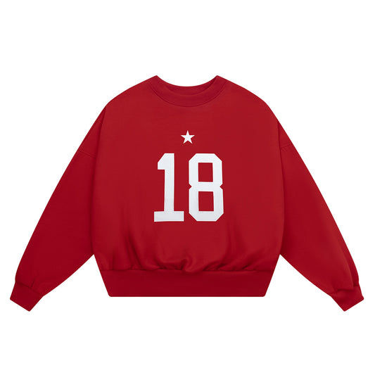 SW9 - Balance Number Sweater - Fire Red
