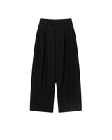 Black Flow Pleat Trousers