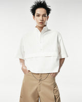Light Weight Khaki Curved Leg Pants