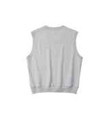 Soft Grey Hugged V-Neck Gilet