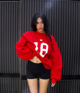 SW9 - Balance Number Sweater - Fire Red