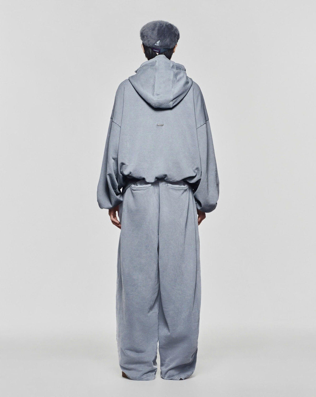 Washed Grey Outsider Zipper Jacket