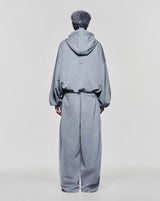 Washed Grey Outsider Zipper Jacket