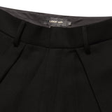BLACK ROLLING WIDE-LEG TROUSERS