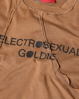 BROWN ELECTRO WASHED TSHIRT