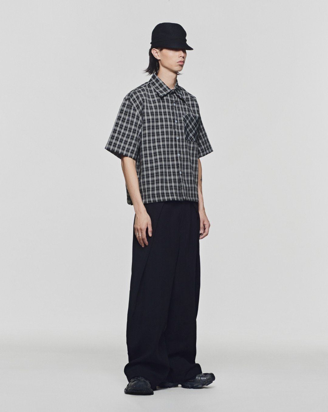 Checked Black Caroline Boxy Shirt 2.0