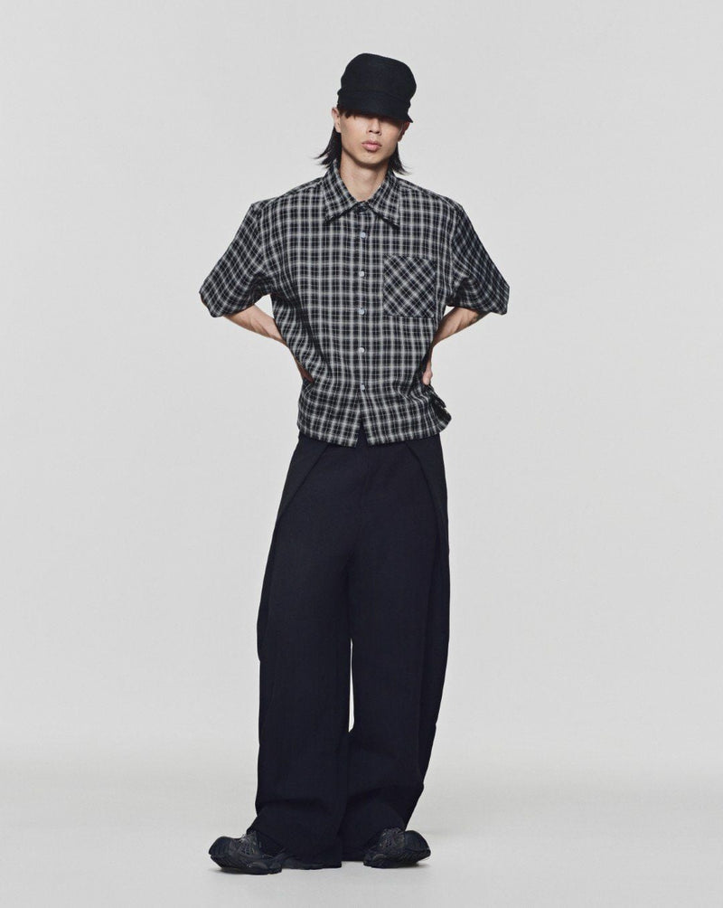 Checked Black Caroline Boxy Shirt 2.0