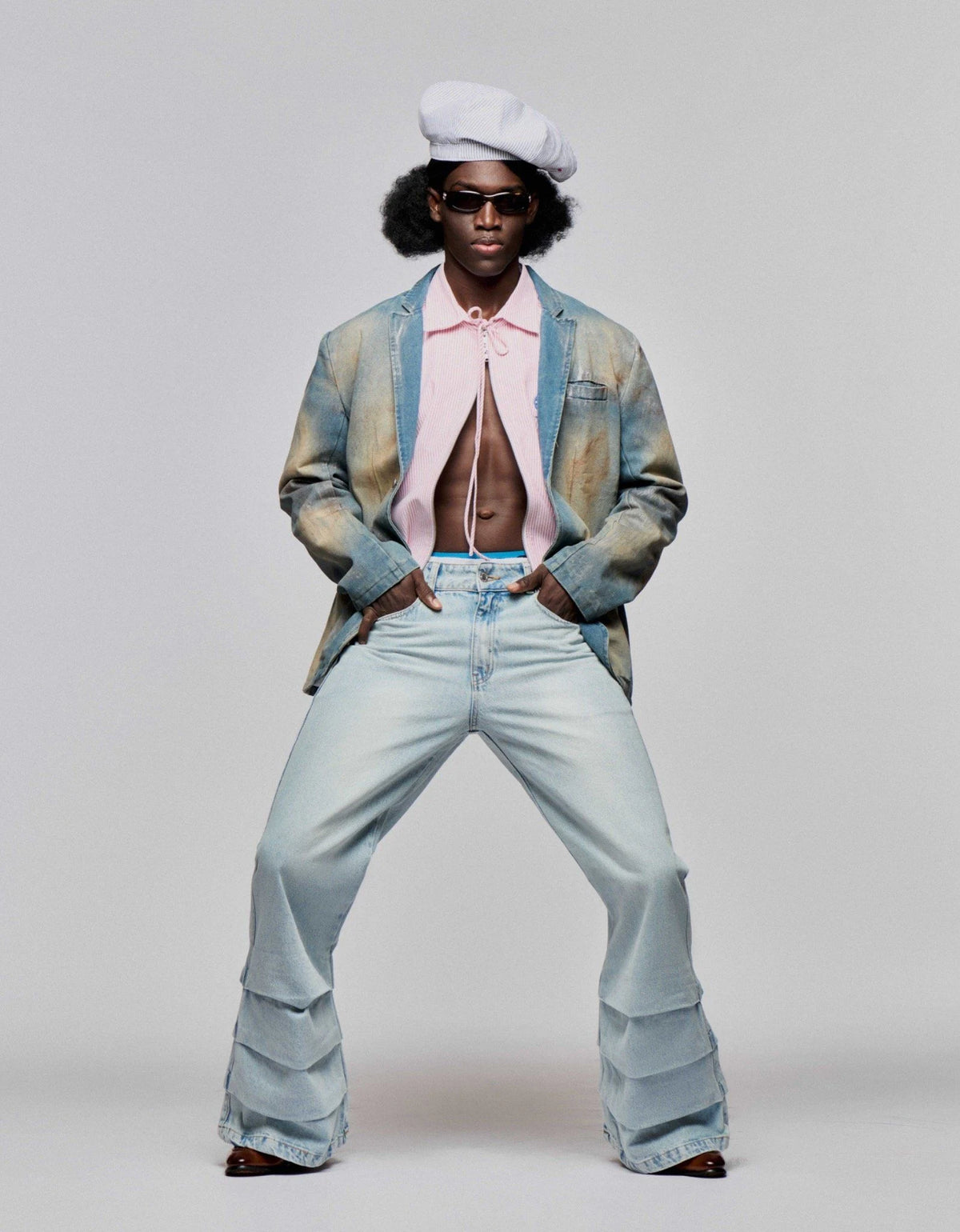 bleu-washed-oversized-blazer lider astoud