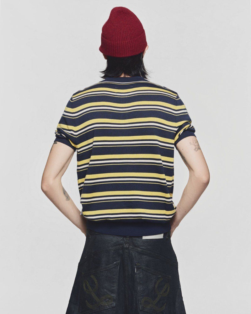 Striped Honey Campus Polo Shirt Lider Astoud