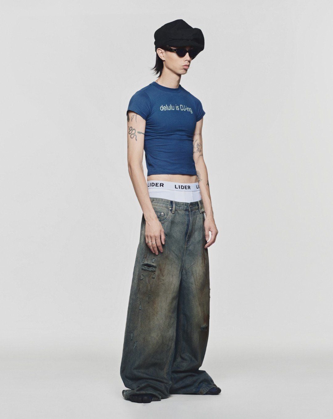 Navy Core Delulu Tee