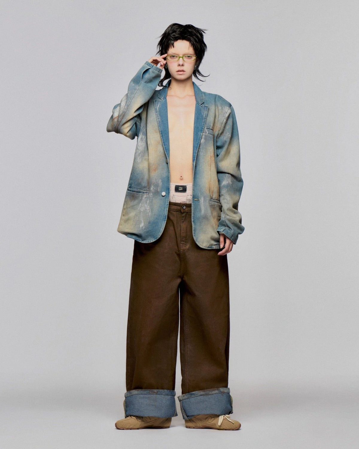 bleu-washed-oversized-blazer lider astoud