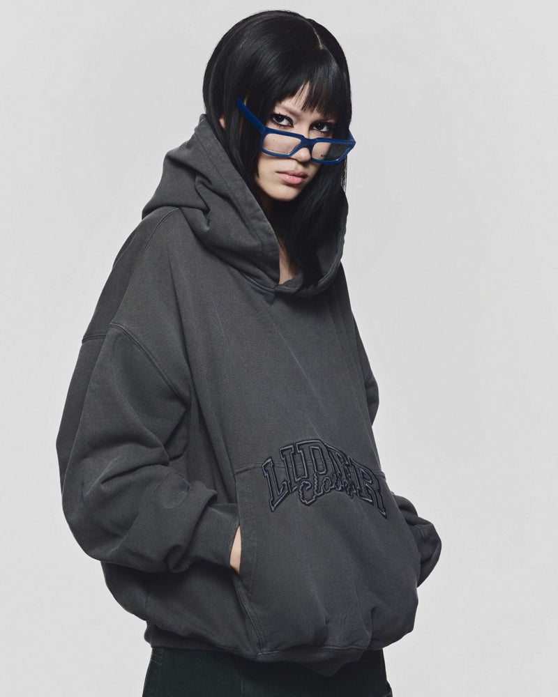 Mid Grey Washed Core Hoodie