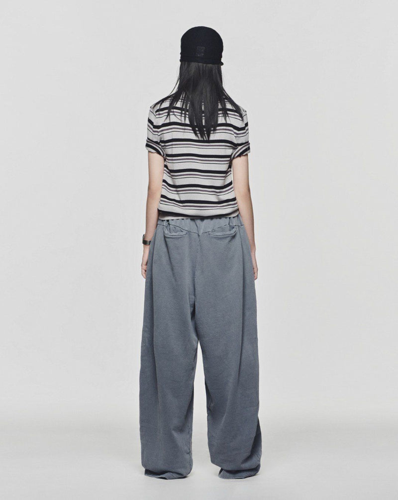Striped Grey Campus Polo Shirt Lider Astoud