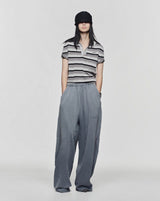 Striped Grey Campus Polo Shirt Lider Astoud