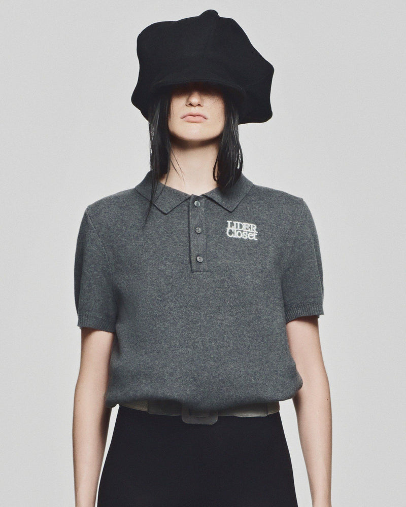 gray-the-elan-knit-polo-shirt lider astoud