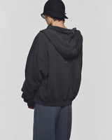 Washed Charcoal Outsider Zipper Jacket
