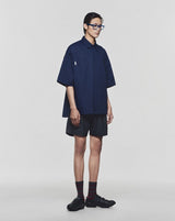 NAVY OFF DUTY BOXY SHIRT