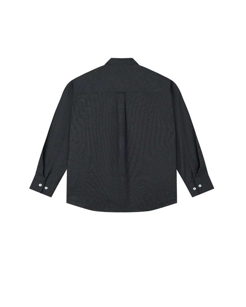 Mono Black Laidback Check Shirt
