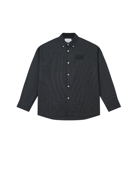 Mono Black Laidback Check Shirt