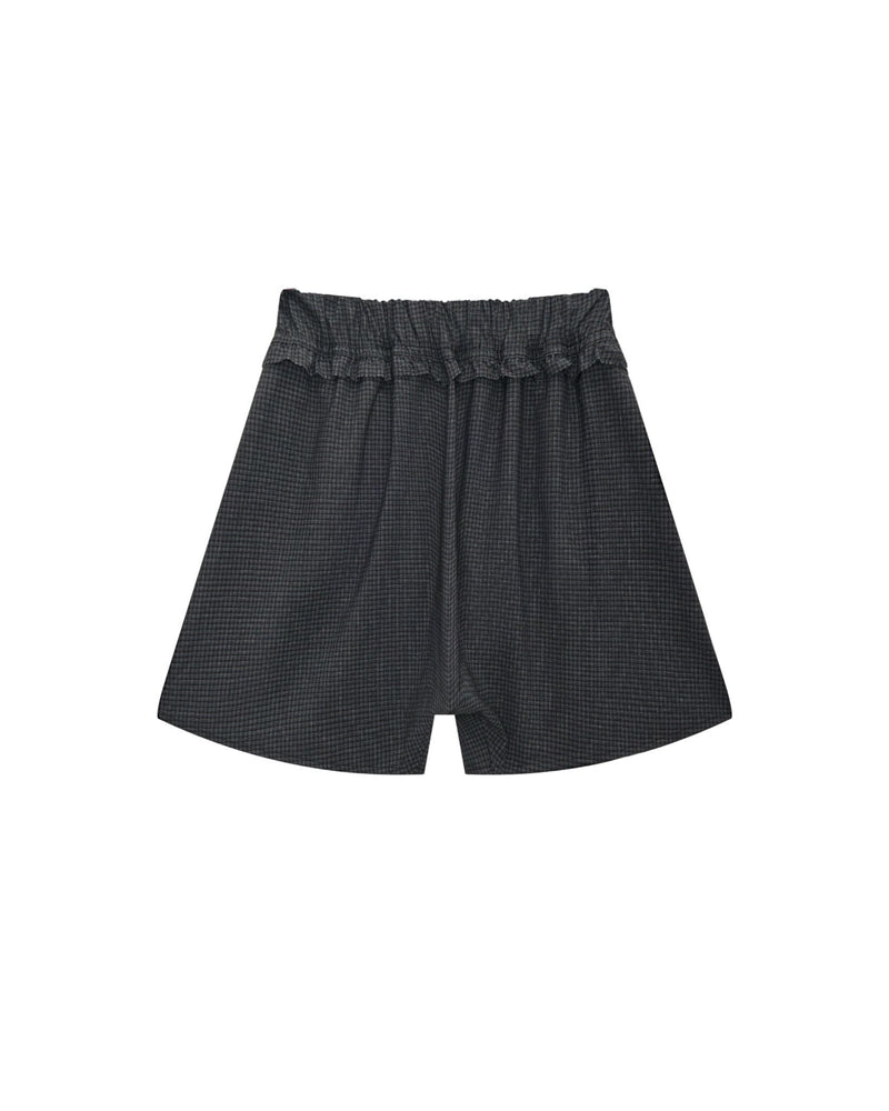 Mono Black Laidback Check Shorts