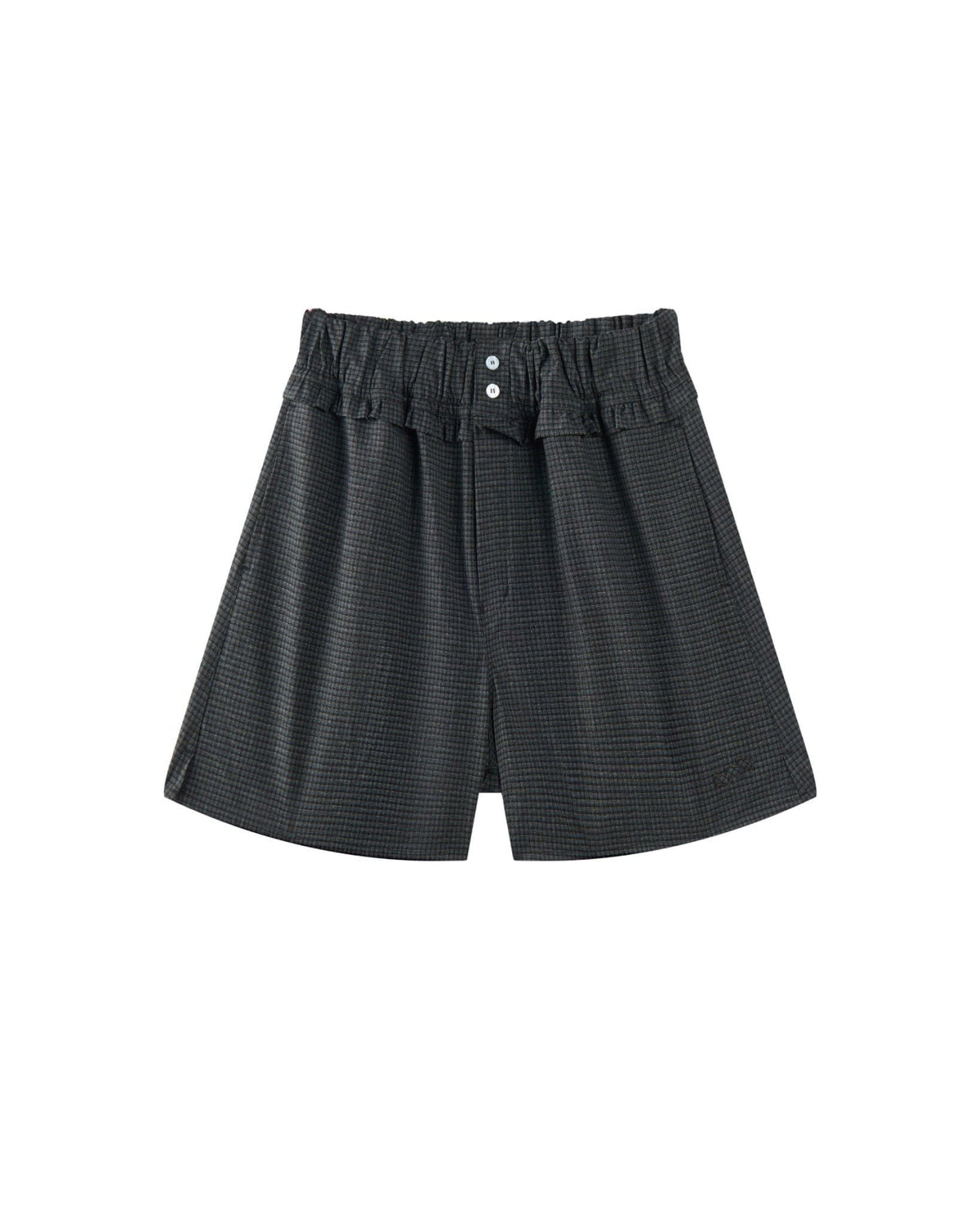 Mono Black Laidback Check Shorts