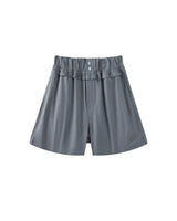 Misty Blue Laidback Check Shorts